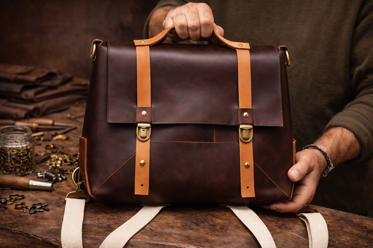 Bolso de viaje de cuero